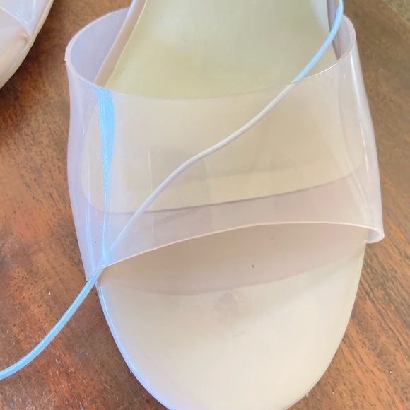 Nine West stiletto clear open toe heels - Picture 3 of 15